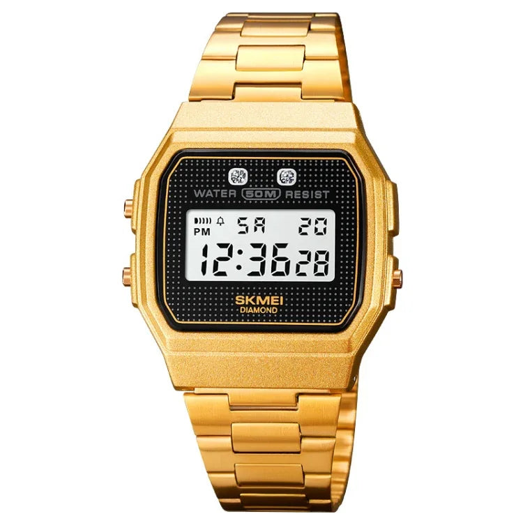 SKMEI 1952 Resin Mirror ABS Case Waterproof Electronic Watch