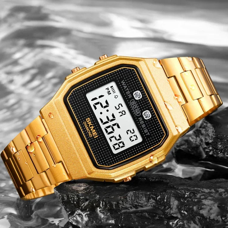 SKMEI 1952 Resin Mirror ABS Case Waterproof Electronic Watch
