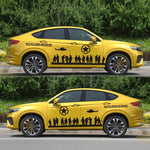 2 PCS/Set D-84 Old Soldiers Pattern Car Modified Decorative Sticker, D-84