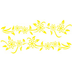 2 PCS/Set D-378 Flower Totem Pattern Car Modified Decorative Sticker, D-378