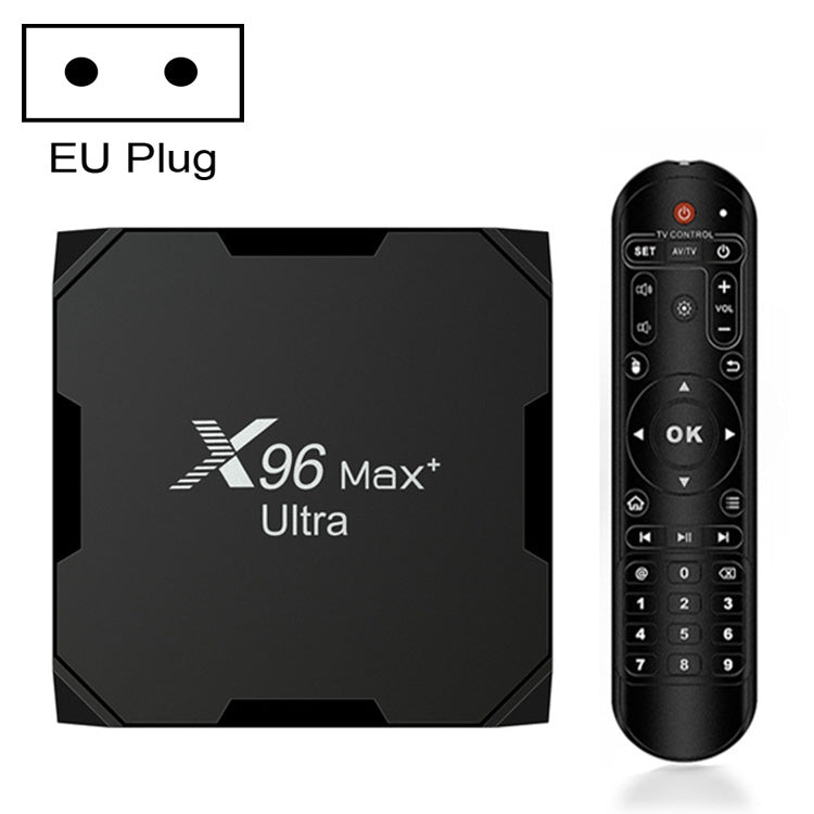 H96 Max+ Ultra 4GB+64GB Amlogic S905X4 Caixa TV Inteligente 8K Android 11.0 Media Player, 4GB+64GB, Ficha AU, 4GB+64GB, Ficha EU, 4GB+64GB, Ficha US, 4GB+64GB, Ficha UK