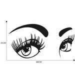D-821 Beauty Eyes Pattern Car Modified Decorative Sticker, D-821