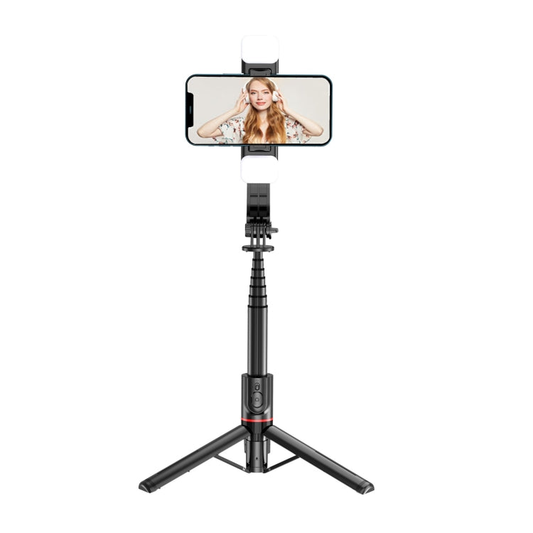Luz de Preenchimento Destacável com Controlo Remoto Bluetooth L12D Tripé Bastão Selfie Suporte para Telemóvel, L12D