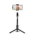 Luz de Preenchimento Destacável com Controlo Remoto Bluetooth L12D Tripé Bastão Selfie Suporte para Telemóvel, L12D