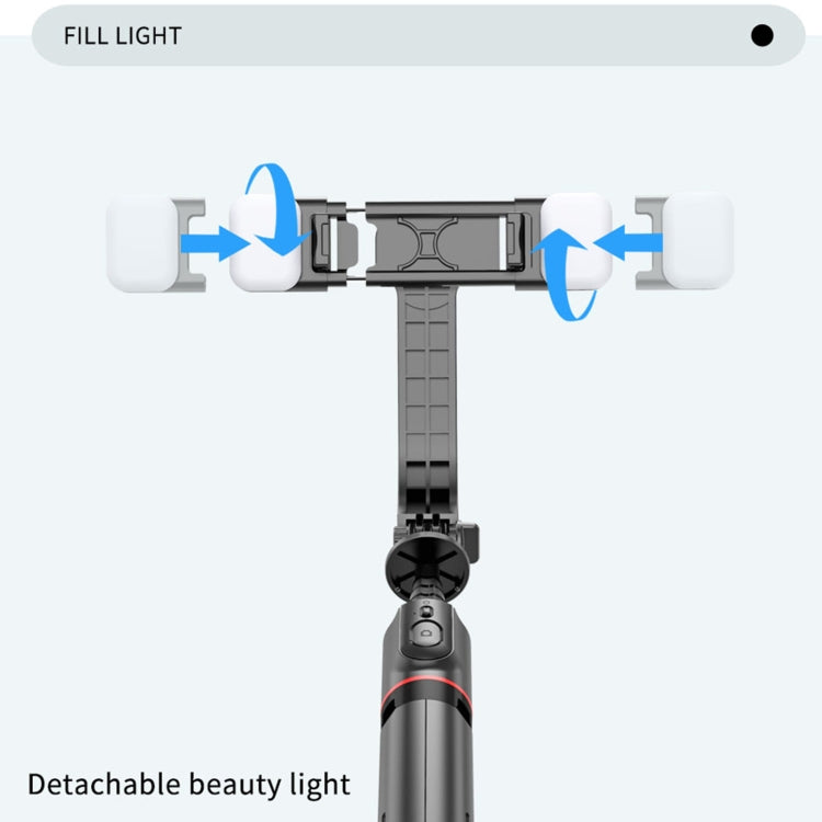 Luz de Preenchimento Destacável com Controlo Remoto Bluetooth L12D Tripé Bastão Selfie Suporte para Telemóvel, L12D