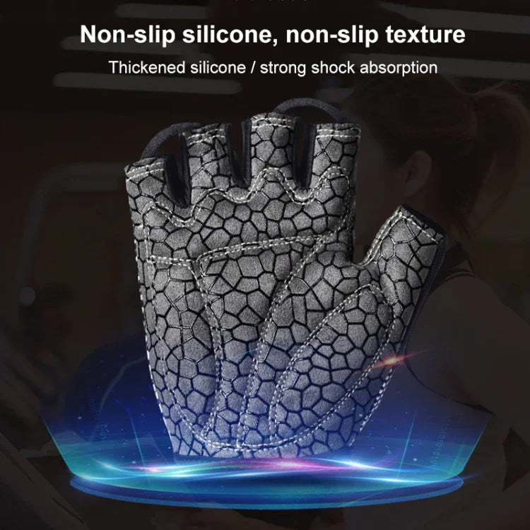 Luvas de Silicone BOODUN 1096 para Fitness e Desporto, Antiderrapantes, Resistentes ao Desgaste e Respiráveis, S, M, XL