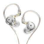 KZ-EDX PRO Auscultadores desportivos HiFi dinâmicos intra-auriculares, com microfone, sem microfone