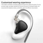 KZ-ZEX PRO Auscultadores híbridos intra-auriculares com bobina eletrostática e ferro, com microfone, sem microfone