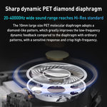 KZ-EDC Auscultadores HiFi intra-auriculares com subwoofer com fio de alto valor, com microfone, sem microfone