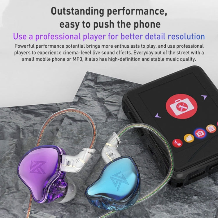 KZ-EDC Auscultadores HiFi intra-auriculares com subwoofer com fio de alto valor, com microfone, sem microfone