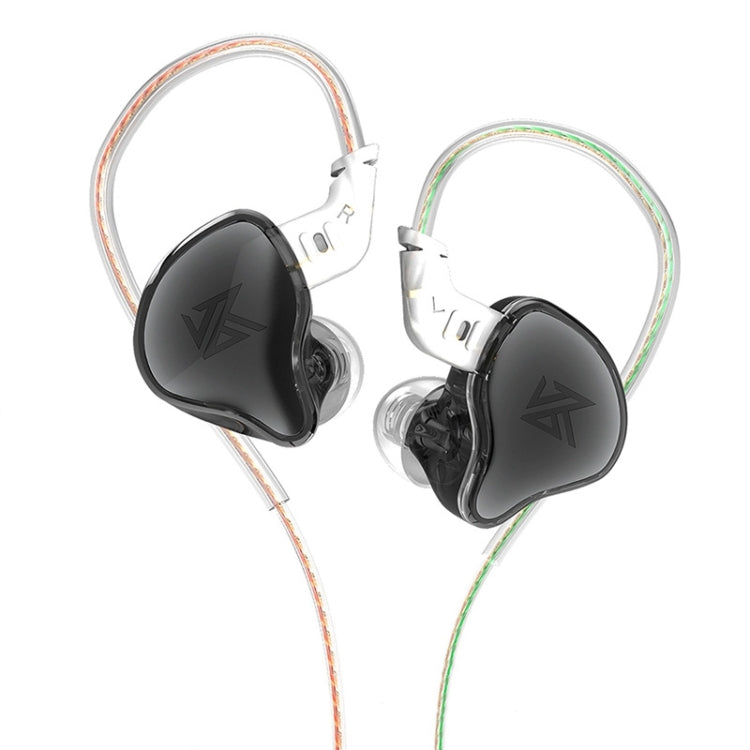 KZ-EDC Auscultadores HiFi intra-auriculares com subwoofer com fio de alto valor, com microfone, sem microfone