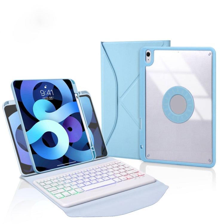 Capa de Couro com Teclado Bluetooth, Retroiluminação e Slot para Caneta Z11BS, para iPad Pro 11 2021/2020/2018, para iPad Air 11 2025 / 2024 / Air 5 / Air 4, para iPad 10.2 2021/2020/2019
