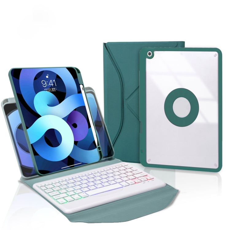 Capa de Couro com Teclado Bluetooth, Retroiluminação e Slot para Caneta Z11BS, para iPad Pro 11 2021/2020/2018, para iPad Air 11 2025 / 2024 / Air 5 / Air 4, para iPad 10.2 2021/2020/2019