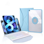 Capa de Couro com Teclado Bluetooth, Retroiluminação e Slot para Caneta Z11BS, para iPad Pro 11 2021/2020/2018, para iPad Air 11 2025 / 2024 / Air 5 / Air 4, para iPad 10.2 2021/2020/2019