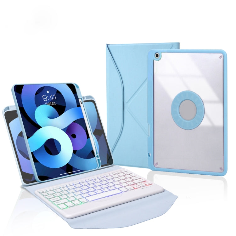 Capa de Couro com Teclado Bluetooth, Retroiluminação e Slot para Caneta Z11BS, para iPad Pro 11 2021/2020/2018, para iPad Air 11 2025 / 2024 / Air 5 / Air 4, para iPad 10.2 2021/2020/2019