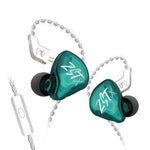 KZ-ZST X Auscultadores intra-auriculares com cancelamento de ruído com driver híbrido de ferro em anel, com microfone, sem microfone
