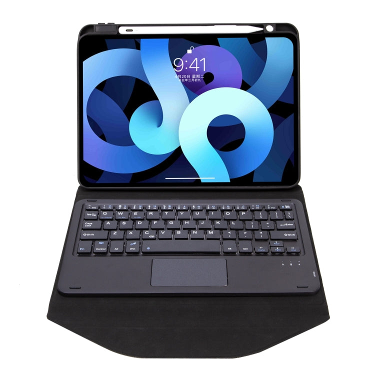 Capa de Couro com Teclado Bluetooth, Touchpad e Slot para Caneta Z11B-A, para iPad Pro 11 2021/2020/2018, para iPad Air 11 2025 / 2024 / Air 5 / Air 4, para iPad 10.2 2021/2020/2019