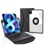 Capa de Couro com Teclado Bluetooth, Touchpad e Slot para Caneta Z11B-A, para iPad Pro 11 2021/2020/2018, para iPad Air 11 2025 / 2024 / Air 5 / Air 4, para iPad 10.2 2021/2020/2019