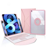 Capa de Couro com Teclado Bluetooth, Touchpad e Slot para Caneta Z11B-A, para iPad Pro 11 2021/2020/2018, para iPad Air 11 2025 / 2024 / Air 5 / Air 4, para iPad 10.2 2021/2020/2019