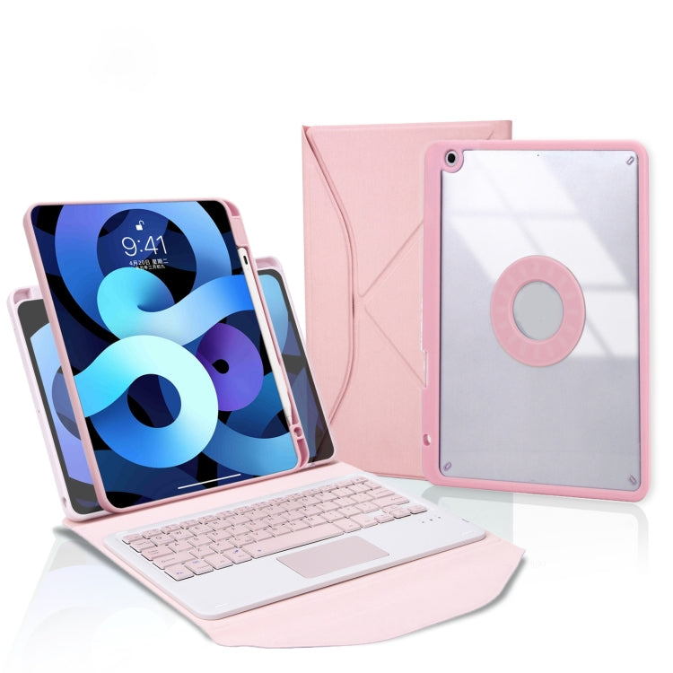 Capa de Couro com Teclado Bluetooth, Touchpad e Slot para Caneta Z11B-A, para iPad Pro 11 2021/2020/2018, para iPad Air 11 2025 / 2024 / Air 5 / Air 4, para iPad 10.2 2021/2020/2019