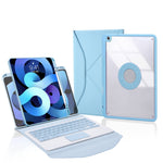 Capa de Couro com Teclado Bluetooth, Touchpad e Slot para Caneta Z11B-A, para iPad Pro 11 2021/2020/2018, para iPad Air 11 2025 / 2024 / Air 5 / Air 4, para iPad 10.2 2021/2020/2019