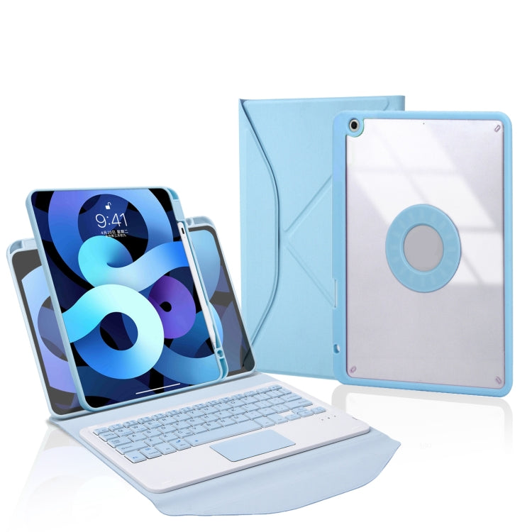 Capa de Couro com Teclado Bluetooth, Touchpad e Slot para Caneta Z11B-A, para iPad Pro 11 2021/2020/2018, para iPad Air 11 2025 / 2024 / Air 5 / Air 4, para iPad 10.2 2021/2020/2019