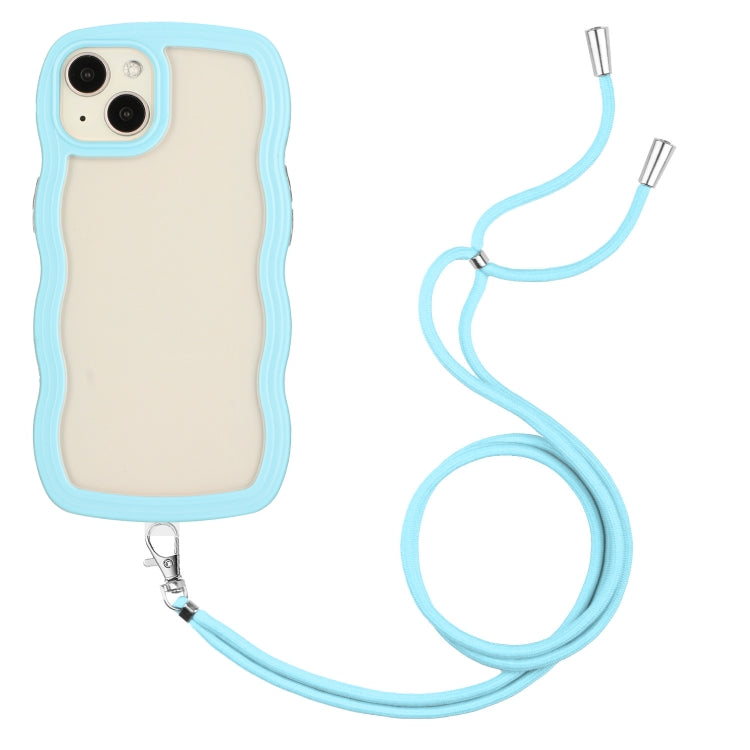 Lanyard Candy Color Wave TPU Clear PC Phone Case, For iPhone 13, For iPhone 13 Pro, For iPhone 13 Pro Max, For iPhone 12 / 12 Pro, For iPhone 12 Pro Max, For iPhone 11, For iPhone 11 Pro Max, For iPhone X / XS