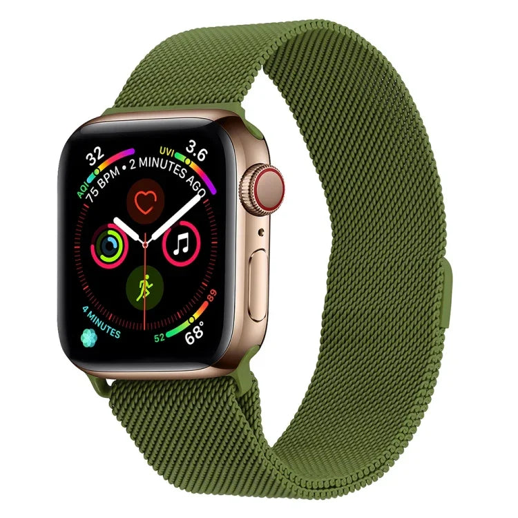 Correia de Relógio Milanesa em Aço Inoxidável para Apple Watch Series, 7 45mm / 6&SE&5&4 44mm / 3&2&1 42mm, 7 41mm / 6&SE&5&4 40mm / 3&2&1 38mm
