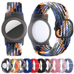 Pulseira de Nylon com Localizador Anti-perda e Capa Protetora TPU para AirTag 2ª Geração / AirTag 1ª Geração