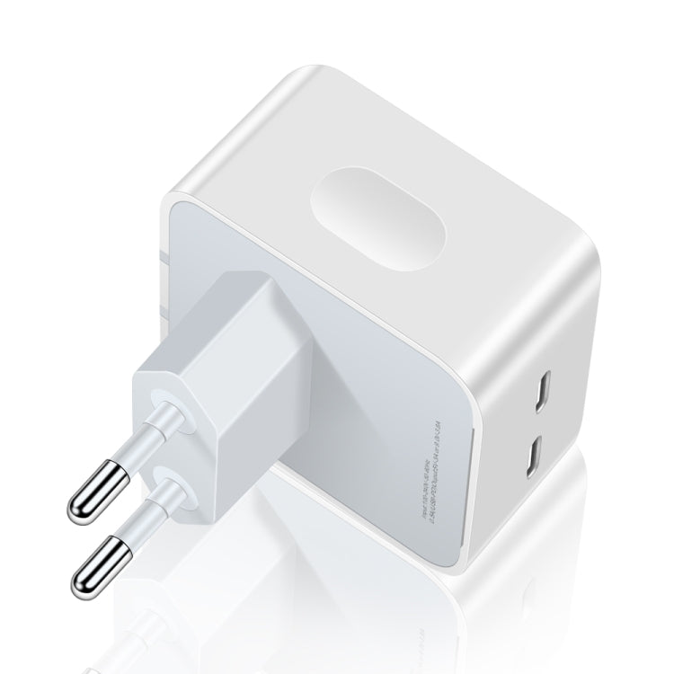 Carregador PD 50W com Duas Portas USB-C / Type-C, PD 50W Ficha UE, PD 50W Ficha EUA