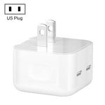 Carregador PD 50W com Duas Portas USB-C / Type-C, PD 50W Ficha UE, PD 50W Ficha EUA