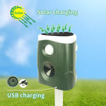 SJZ026 Repelente Ultrassónico Solar para Animais ao Ar Livre 360 Graus, SJZ026