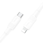 hoco X84 Cabo de Carregamento e Dados PD Sólido USB-C / Tipo-C para 8 Pinos 20W, Comprimento: 1m