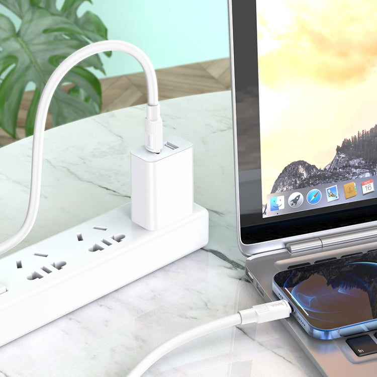 hoco X84 Cabo de Carregamento e Dados PD Sólido USB-C / Tipo-C para 8 Pinos 20W, Comprimento: 1m