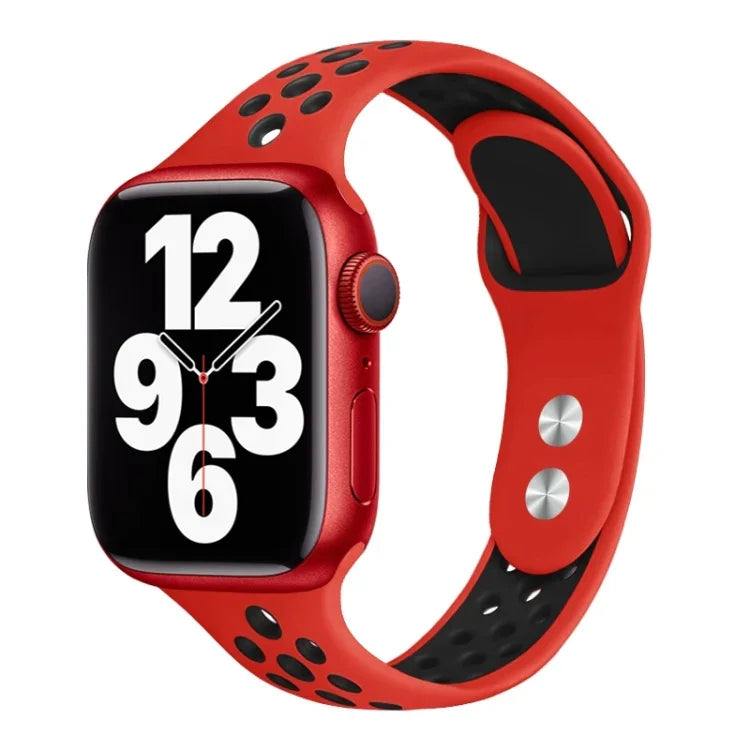 Correia de relógio de cintura pequena com pregos duplos para Apple Watch Series, 7 45mm / 6&SE&5&4 44mm / 3&2&1 42mm, 7 41mm / 6&SE&5&4 40mm / 3&2&1 38mm