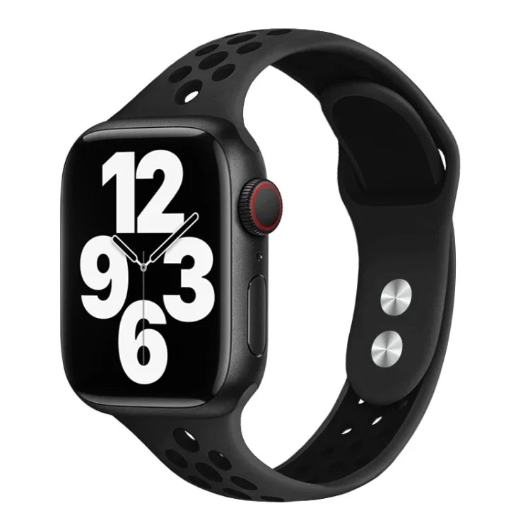 Correia de relógio de cintura pequena com pregos duplos para Apple Watch Series, 7 45mm / 6&SE&5&4 44mm / 3&2&1 42mm, 7 41mm / 6&SE&5&4 40mm / 3&2&1 38mm