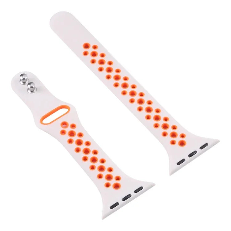Correia de relógio de cintura pequena com pregos duplos para Apple Watch Series, 7 45mm / 6&SE&5&4 44mm / 3&2&1 42mm, 7 41mm / 6&SE&5&4 40mm / 3&2&1 38mm