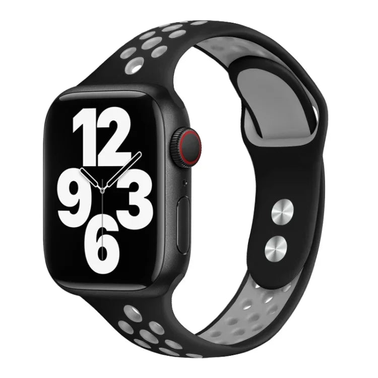 Correia de relógio de cintura pequena com pregos duplos para Apple Watch Series, 7 45mm / 6&SE&5&4 44mm / 3&2&1 42mm, 7 41mm / 6&SE&5&4 40mm / 3&2&1 38mm