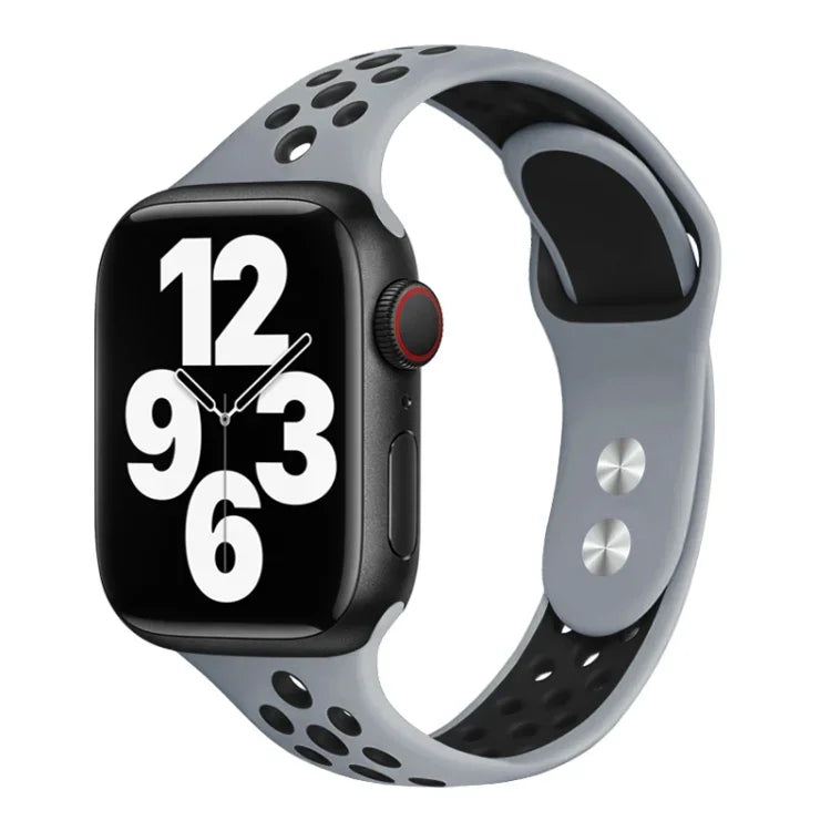 Correia de relógio de cintura pequena com pregos duplos para Apple Watch Series, 7 45mm / 6&SE&5&4 44mm / 3&2&1 42mm, 7 41mm / 6&SE&5&4 40mm / 3&2&1 38mm