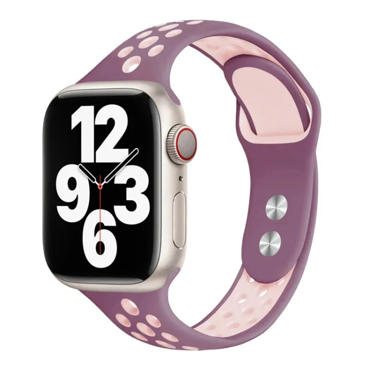 Correia de relógio de cintura pequena com pregos duplos para Apple Watch Series, 7 45mm / 6&SE&5&4 44mm / 3&2&1 42mm, 7 41mm / 6&SE&5&4 40mm / 3&2&1 38mm