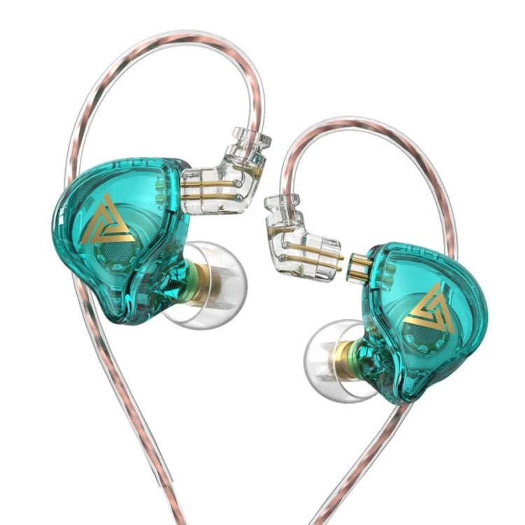QKZ AK6 PLUS Auricular com fio dinâmico de graves HiFi com cabo de áudio destacável, com microfone, sem microfone