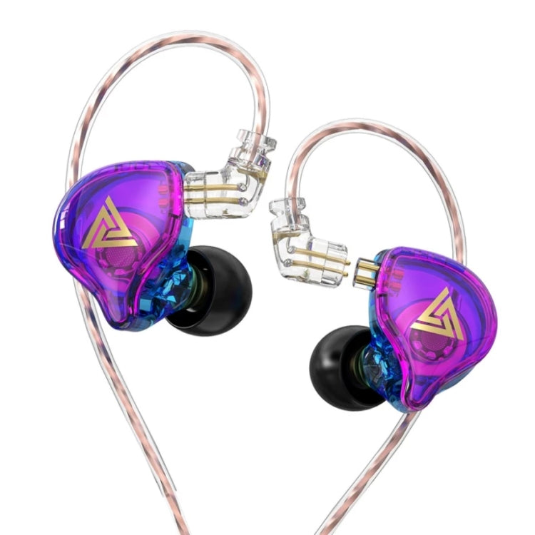 QKZ AK6 PLUS Auricular com fio dinâmico de graves HiFi com cabo de áudio destacável, com microfone, sem microfone