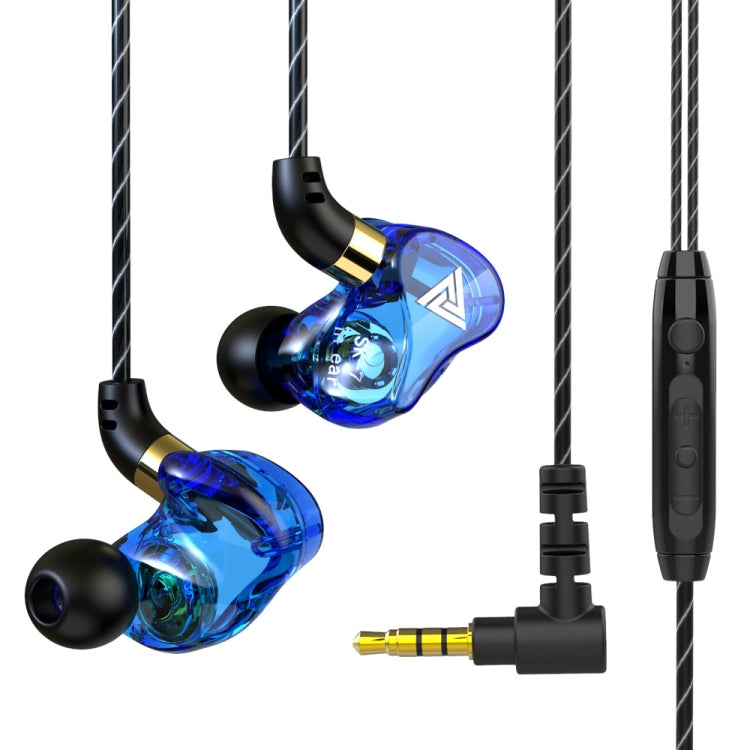 QKZ SK7 Auricular desportivo intra-auricular com driver de cobre e ficha de 3,5 mm, estéreo HiFi com microfone