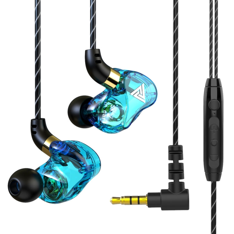 QKZ SK7 Auricular desportivo intra-auricular com driver de cobre e ficha de 3,5 mm, estéreo HiFi com microfone