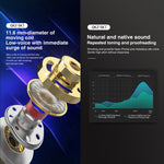QKZ SK7 Auricular desportivo intra-auricular com driver de cobre e ficha de 3,5 mm, estéreo HiFi com microfone
