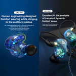 QKZ SK7 Auricular desportivo intra-auricular com driver de cobre e ficha de 3,5 mm, estéreo HiFi com microfone