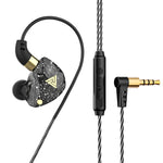 QKZ SK8 Auricular desportivo intra-auricular dinâmico com ficha de 3,5 mm, monitor HiFi com microfone