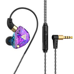 QKZ SK8 Auricular desportivo intra-auricular dinâmico com ficha de 3,5 mm, monitor HiFi com microfone