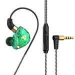 QKZ SK8 Auricular desportivo intra-auricular dinâmico com ficha de 3,5 mm, monitor HiFi com microfone