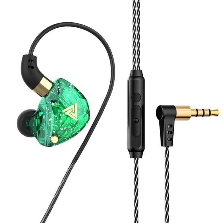 QKZ SK8 Auricular desportivo intra-auricular dinâmico com ficha de 3,5 mm, monitor HiFi com microfone